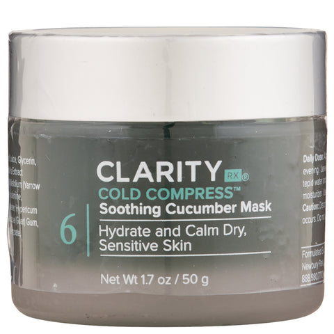 ClarityRx Cold Compress Soothing Cucumber Mask | Apothecarie New York