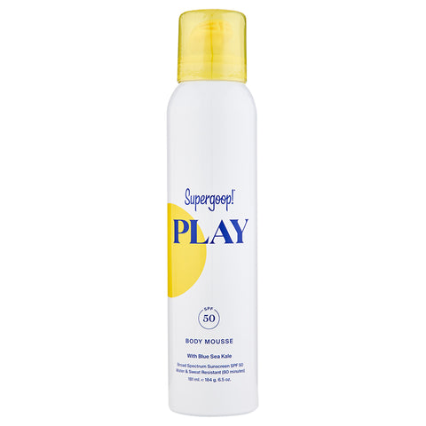 Supergoop Play Body Mousse SPF 50 with Blue Sea Kale | Apothecarie New York