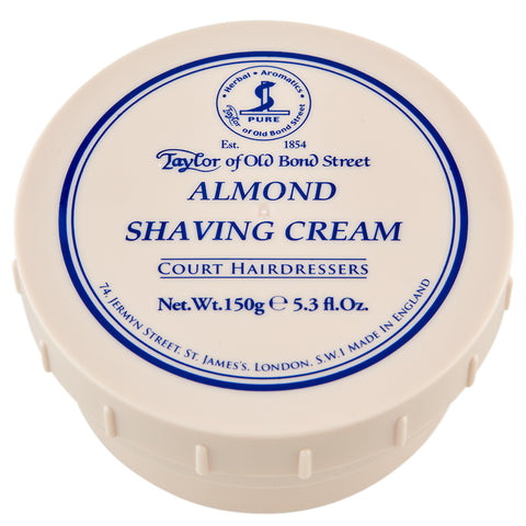 Taylor of Old Bond Street Almond Shaving Cream | Apothecarie New York