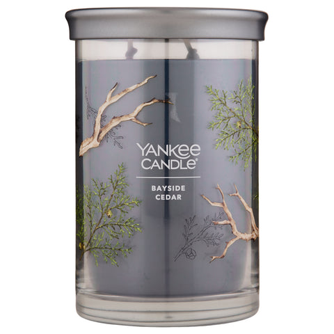 Yankee Candle Bayside Cedar Signature Large 2-Wick Tumbler Candle | Apothecarie New York