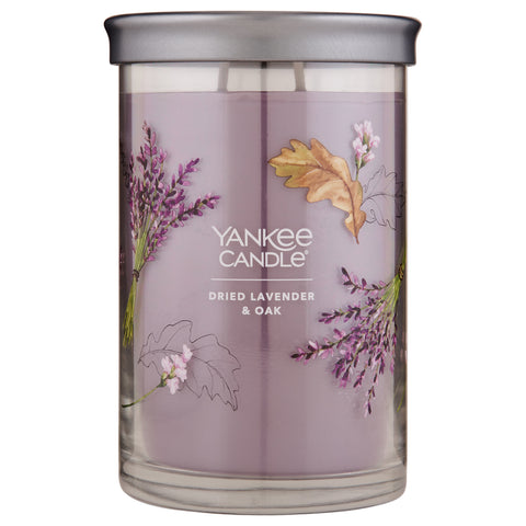 Yankee Candle Dried Lavender & Oak Signature Large 2-Wick Tumbler Candle | Apothecarie New York