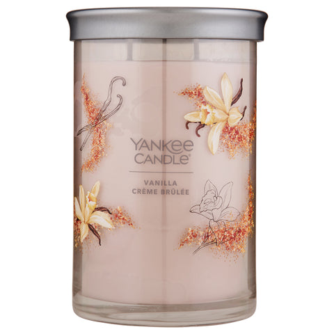 Yankee Candle Vanilla Creme Brulee Signature Large 2-Wick Tumbler Candle | Apothecarie New York