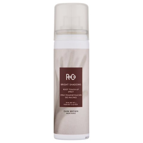 R+Co Bright Shadows Dark Brown Root Touch Up Spray | Apothecarie New York