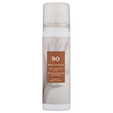 R+Co Bright Shadows Medium Brown Root Touch Up Spray | Apothecarie New York