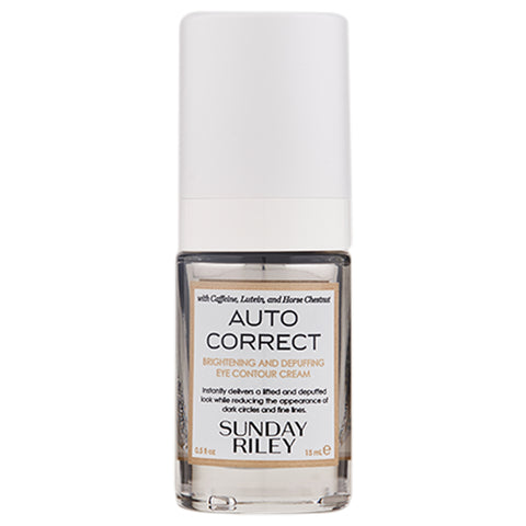Sunday Riley Auto Correct Brightening and Depuffing Eye Contour Cream | Apothecarie New York