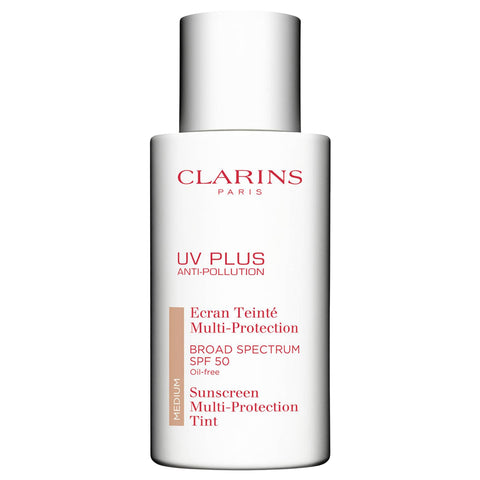 Clarins UV Plus Anti-Pollution Broad Spectrum SPF 50 Tinted Sunscreen Medium | Apothecarie New York