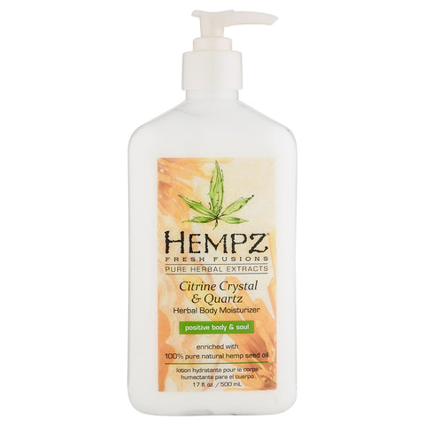 Hempz Citrine Crystal & Quartz Herbal Body Moisturizer | Apothecarie New York