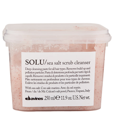 Davines Solu Sea Salt Scrub Cleanser | Apothecarie New York