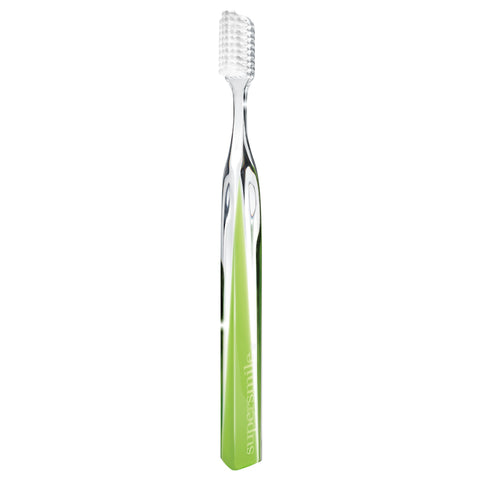 Supersmile Crystal Collection 45 Toothbrush Green Peridot | Apothecarie New York